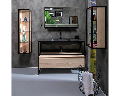 Приобрести Тумба Boheme Armadi Art Loft 120 894-120-L подвесная Light Wood в магазине сантехники Santeh-Crystal.ru