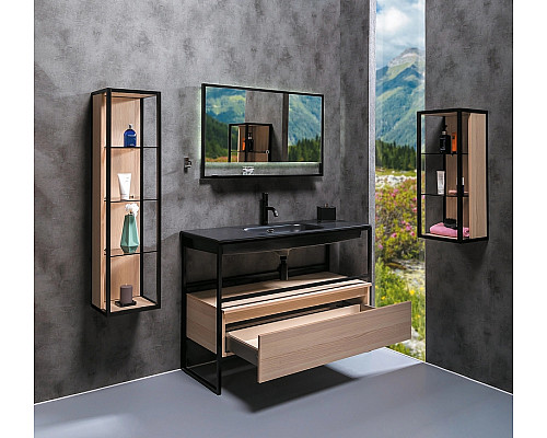 Приобрести Тумба Boheme Armadi Art Loft 120 894-120-L подвесная Light Wood в магазине сантехники Santeh-Crystal.ru