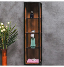 Шкаф пенал Boheme Armadi Art Loft 30 896-D подвесной Dark wood