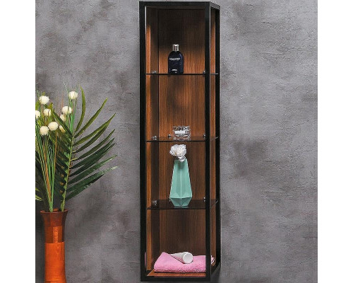 Шкаф пенал Boheme Armadi Art Loft 30 896-D подвесной Dark wood