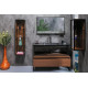 Шкаф пенал Boheme Armadi Art Loft 30 896-D подвесной Dark wood