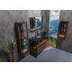Шкаф пенал Boheme Armadi Art Loft 30 896-D подвесной Dark wood