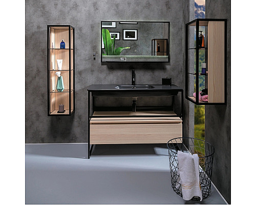 Santeh-Crystal.ru: Шкаф пенал Boheme Armadi Art Loft 30 896-L подвесной Light wood Купить Шкаф пенал Boheme Armadi Art Loft 30 896-L подвесной Light wood в магазине сантехники Santeh-Crystal.ru