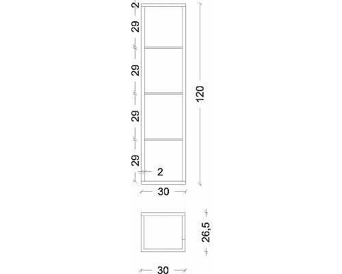 Santeh-Crystal.ru: Шкаф пенал Boheme Armadi Art Loft 30 896-L подвесной Light wood Купить Шкаф пенал Boheme Armadi Art Loft 30 896-L подвесной Light wood в магазине сантехники Santeh-Crystal.ru