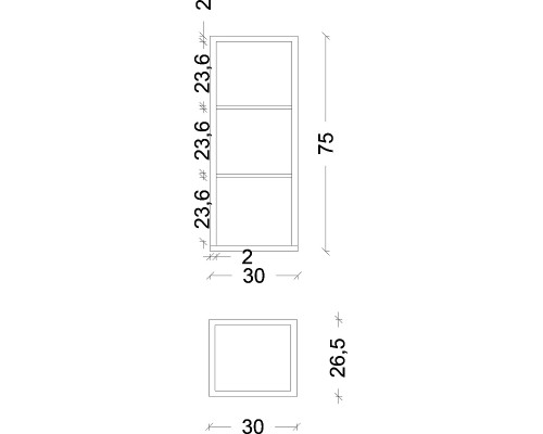 Заказать Подвесной шкаф Boheme Armadi Art Loft 30 895-D Dark wood в магазине сантехники Santeh-Crystal.ru