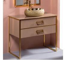Тумба под раковину Boheme Armadi Art Monaco 100 867-100-CPG Капучино глянец Золото