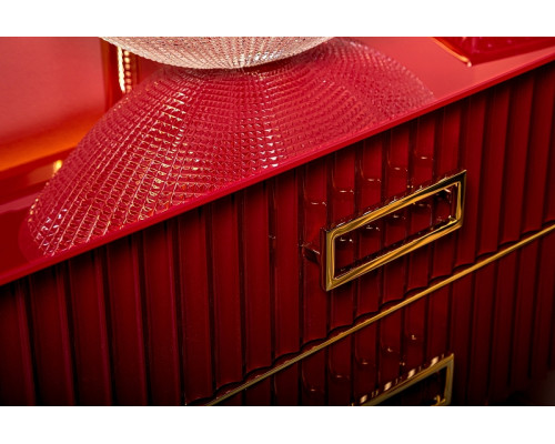 Приобрести Тумба под раковину Boheme Armadi Art Monaco 100 867-100-RG Бордо глянец Золото в магазине сантехники Santeh-Crystal.ru