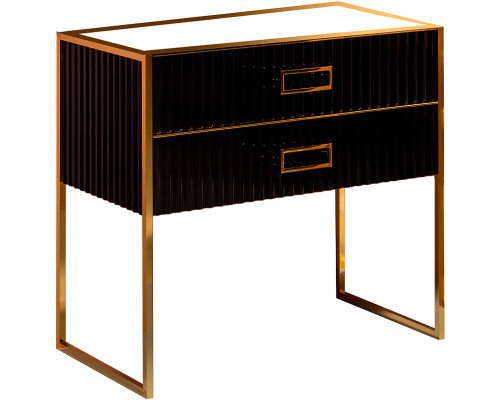 Заказать Тумба под раковину Boheme Armadi Art Monaco 100 867-100-BG Черный глянец Золото в магазине сантехники Santeh-Crystal.ru