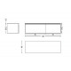 Тумба Boheme Armadi Art Flat Vallessi Uno-S 140 897-140-D подвесная Dark Oak