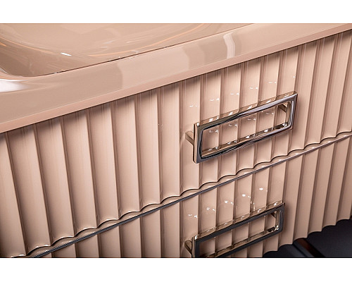 Заказать Тумба под раковину Boheme Armadi Art Monaco 80 866-080-CPCR Капучино глянец Хром в магазине сантехники Santeh-Crystal.ru