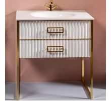 Тумба под раковину Boheme Armadi Art Monaco 80 866-080-WG Белый глянец Золото