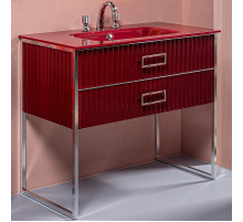 Тумба под раковину Boheme Armadi Art Monaco 100 866-100-RCR Бордо глянец Хром