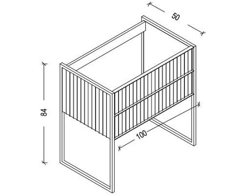 Приобрести Тумба под раковину Boheme Armadi Art Monaco 100 866-100-WCR Белый глянец Хром в магазине сантехники Santeh-Crystal.ru