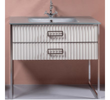 Тумба под раковину Boheme Armadi Art Monaco 100 866-100-WCR Белый глянец Хром