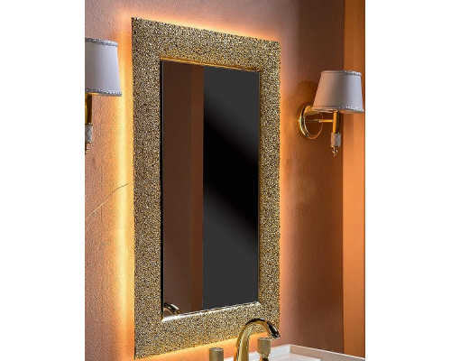 Зеркало Boheme Armadi Art NeoArt Aura 60 536 с подсветкой Золото