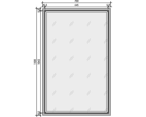 Приобрести Зеркало Boheme Armadi Art Monaco 70 566-WG с подсветкой Белый глянец Золото в магазине сантехники Santeh-Crystal.ru