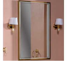 Зеркало Boheme Armadi Art Monaco 70 566-WG с подсветкой Белый глянец Золото