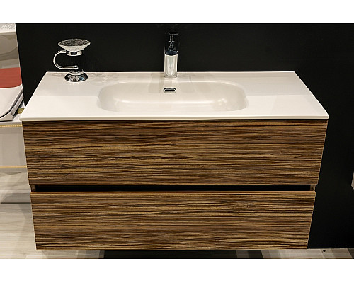 Заказать Тумба под раковину Boheme Armadi Art Vallessi 80 837-080-Z подвесная Зебрано глянец в магазине сантехники Santeh-Crystal.ru