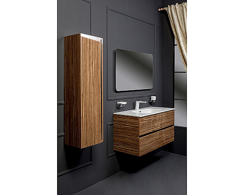 Заказать Тумба под раковину Boheme Armadi Art Vallessi 80 837-080-Z подвесная Зебрано глянец в магазине сантехники Santeh-Crystal.ru