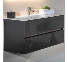 Тумба под раковину Boheme Armadi Art Vallessi 80 837-080-A glossy подвесная Антрацит глянец