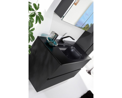 Приобрести Тумба под раковину Boheme Armadi Art Vallessi 80 837-080-A matt подвесная Антрацит матовый в магазине сантехники Santeh-Crystal.ru