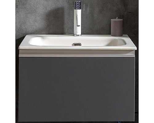 Заказать Тумба под раковину Boheme Armadi Art Vallessi 60 837-060-A matt подвесная Антрацит матовый в магазине сантехники Santeh-Crystal.ru