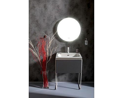 Заказать Тумба под раковину Boheme Armadi Art Vallessi 60 837-060-A matt подвесная Антрацит матовый в магазине сантехники Santeh-Crystal.ru