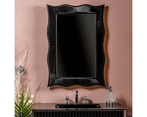 Купить Зеркало Boheme Armadi Art NeoArt 70 558 с подсветкой Черный глянец в магазине сантехники Santeh-Crystal.ru