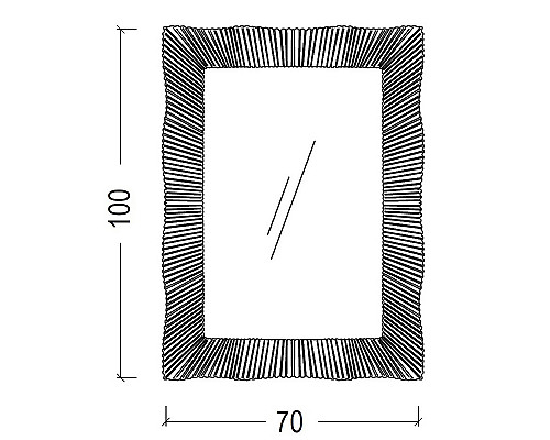 Купить Зеркало Boheme Armadi Art NeoArt 70 558 с подсветкой Черный глянец в магазине сантехники Santeh-Crystal.ru
