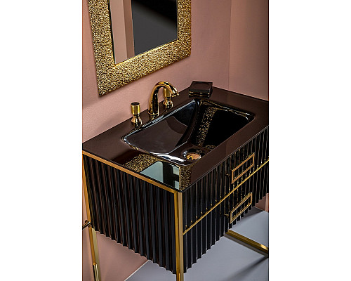 Santeh-Crystal.ru: Тумба под раковину Boheme Armadi Art Monaco 80 866-080-BG Черный глянец Золото Приобрести Тумба под раковину Boheme Armadi Art Monaco 80 866-080-BG Черный глянец Золото в магазине сантехники Santeh-Crystal.ru