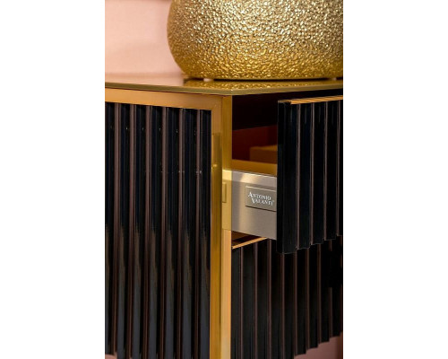 Тумба под раковину Boheme Armadi Art Monaco 80 867-080-BG Черный глянец Золото
