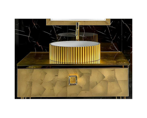 Тумба под раковину Boheme Armadi Art Lucido 80 770-080-Foil подвесная Поталь