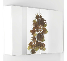 Зеркальный шкаф Boheme Armadi Art Vallessi 100 546-W с подсветкой Белый глянец