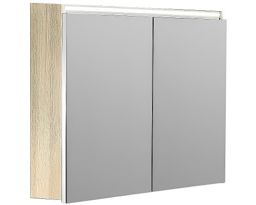 Зеркальный шкаф Boheme Armadi Art Vallessi 80 547-L с подсветкой Дуб светлый матовый