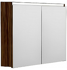 Зеркальный шкаф Boheme Armadi Art Vallessi 80 547-Z с подсветкой Зебрано глянец