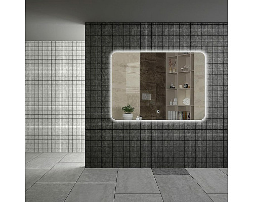 Приобрести Зеркало Boheme Armadi Art Vallessi 80 544/2 с подсветкой с сенсорным выключателем в магазине сантехники Santeh-Crystal.ru