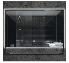 Зеркало Boheme Armadi Art Vallessi 80 551/2 с подсветкой Антрацит с сенсорным выключателем