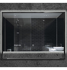Зеркало Boheme Armadi Art Vallessi 80 551/2 с подсветкой Антрацит с сенсорным выключателем