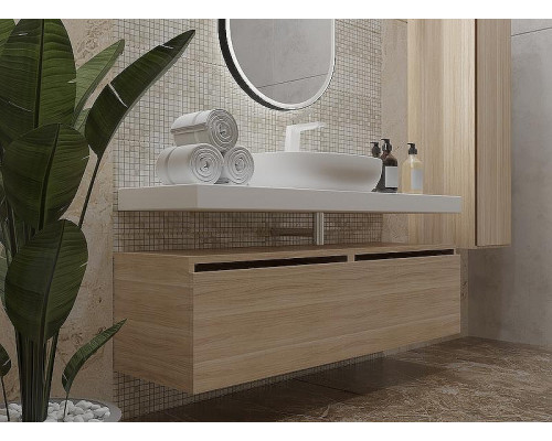 Тумба Boheme Armadi Art Flat Vallessi Uno-S 140 897-140-L подвесная Light oak