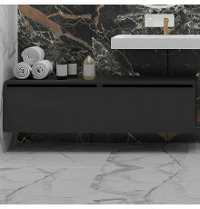 Тумба Boheme Armadi Art Flat Vallessi Uno-S 140 897-140-A glossy подвесная Антрацит глянец