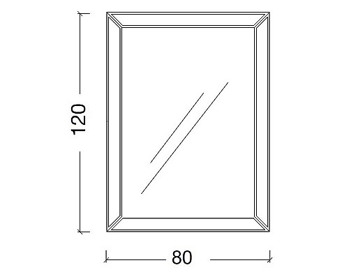 Заказать Зеркало Boheme Armadi Art NeoArt Chelsea 80 554 с подсветкой Золото в магазине сантехники Santeh-Crystal.ru