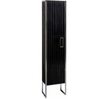 Шкаф пенал Boheme Armadi Art Monaco 35 L 868-BCR-L Черный глянец Хром