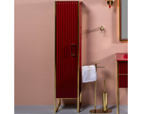 Заказать Шкаф пенал Boheme Armadi Art Monaco 35 L 868-RG-L Бордо глянец Золото в магазине сантехники Santeh-Crystal.ru