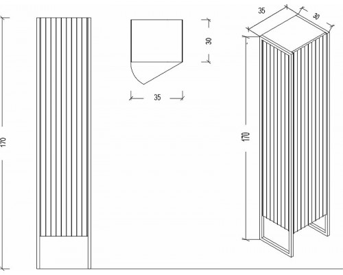Приобрести Шкаф пенал Boheme Armadi Art Monaco 35 R 868-RG-R Бордо глянец Золото в магазине сантехники Santeh-Crystal.ru