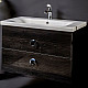 Купить Тумба под раковину Boheme Armadi Art NeoArt 80 830-080-BW подвесная Black Wood в магазине сантехники Santeh-Crystal.ru