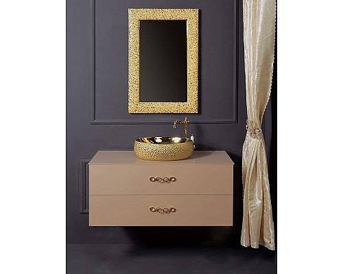 Приобрести Тумба под раковину Boheme Armadi Art NeoArt 110 831-110-CP подвесная Cappucino в магазине сантехники Santeh-Crystal.ru