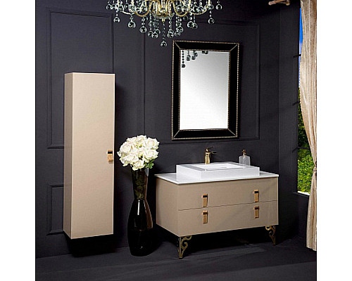 Приобрести Тумба под раковину Boheme Armadi Art NeoArt 110 831-110-CP подвесная Cappucino в магазине сантехники Santeh-Crystal.ru