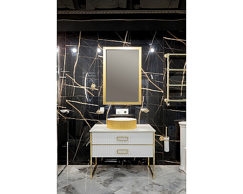 Santeh-Crystal.ru: Тумба под раковину Boheme Armadi Art Monaco 80 867-080-WG Белая глянец Золото Приобрести Тумба под раковину Boheme Armadi Art Monaco 80 867-080-WG Белая глянец Золото в магазине сантехники Santeh-Crystal.ru