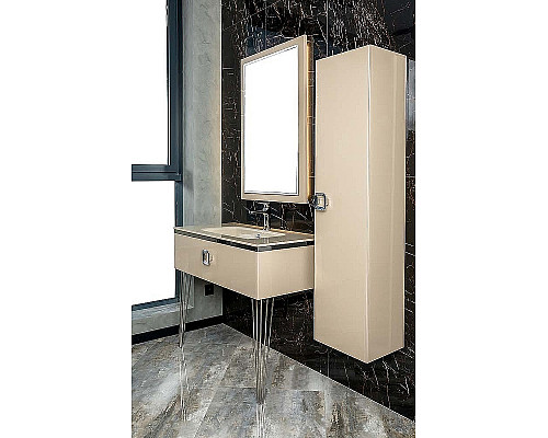 Купить Тумба под раковину Boheme Armadi Art Lucido 100 770-100-CP подвесная Капучино в магазине сантехники Santeh-Crystal.ru