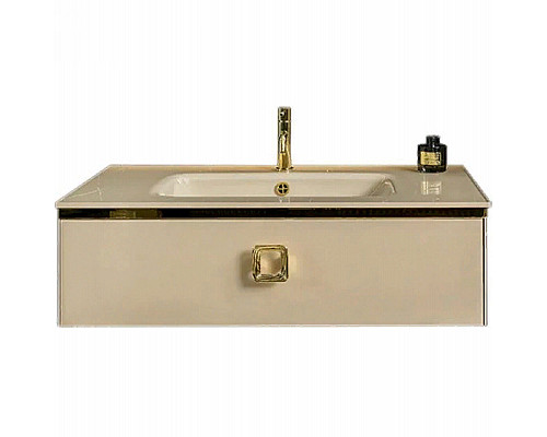 Купить Тумба под раковину Boheme Armadi Art Lucido 100 770-100-CP подвесная Капучино в магазине сантехники Santeh-Crystal.ru